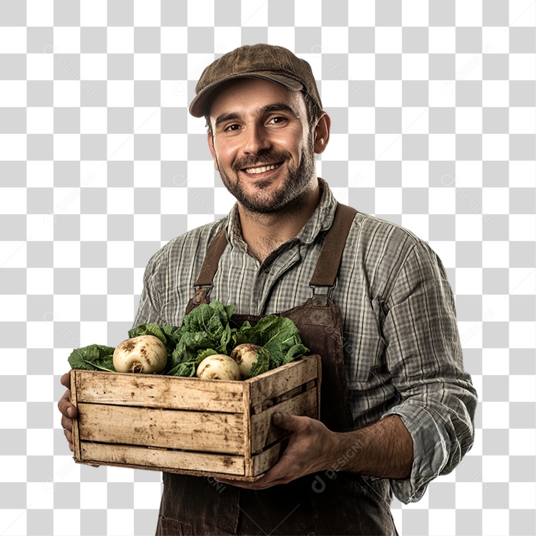 Trabalhador de Feira PNG Transparente