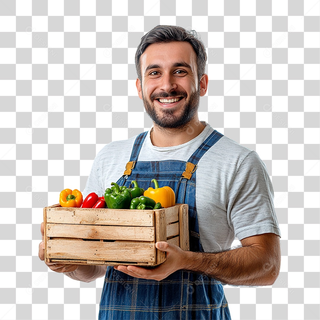 Trabalhador de Feira PNG Transparente