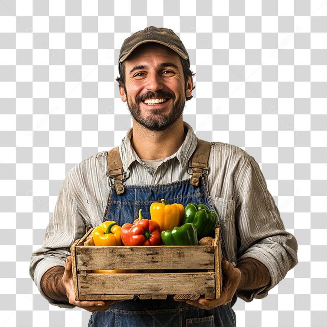 Trabalhador de Feira PNG Transparente