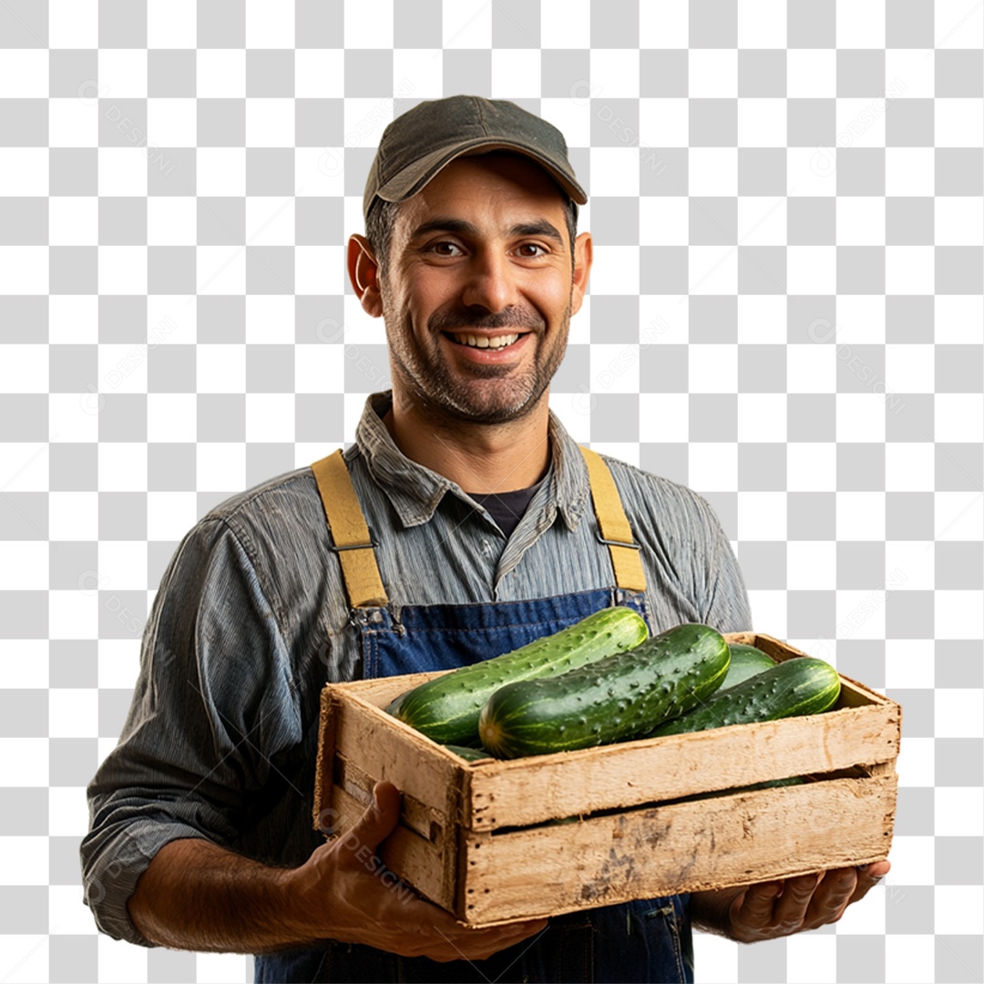Trabalhador de Feira PNG Transparente