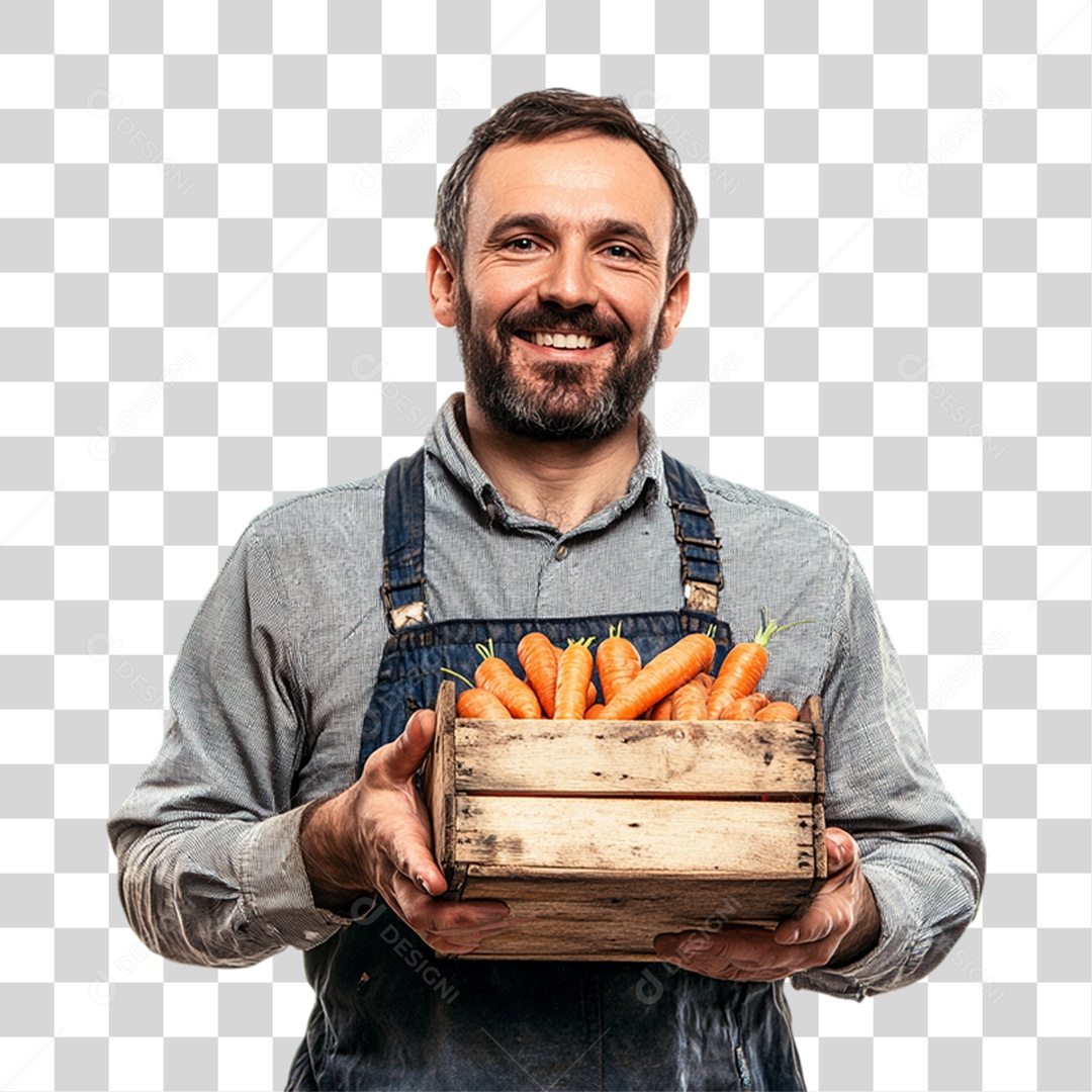 Trabalhador de Feira PNG Transparente