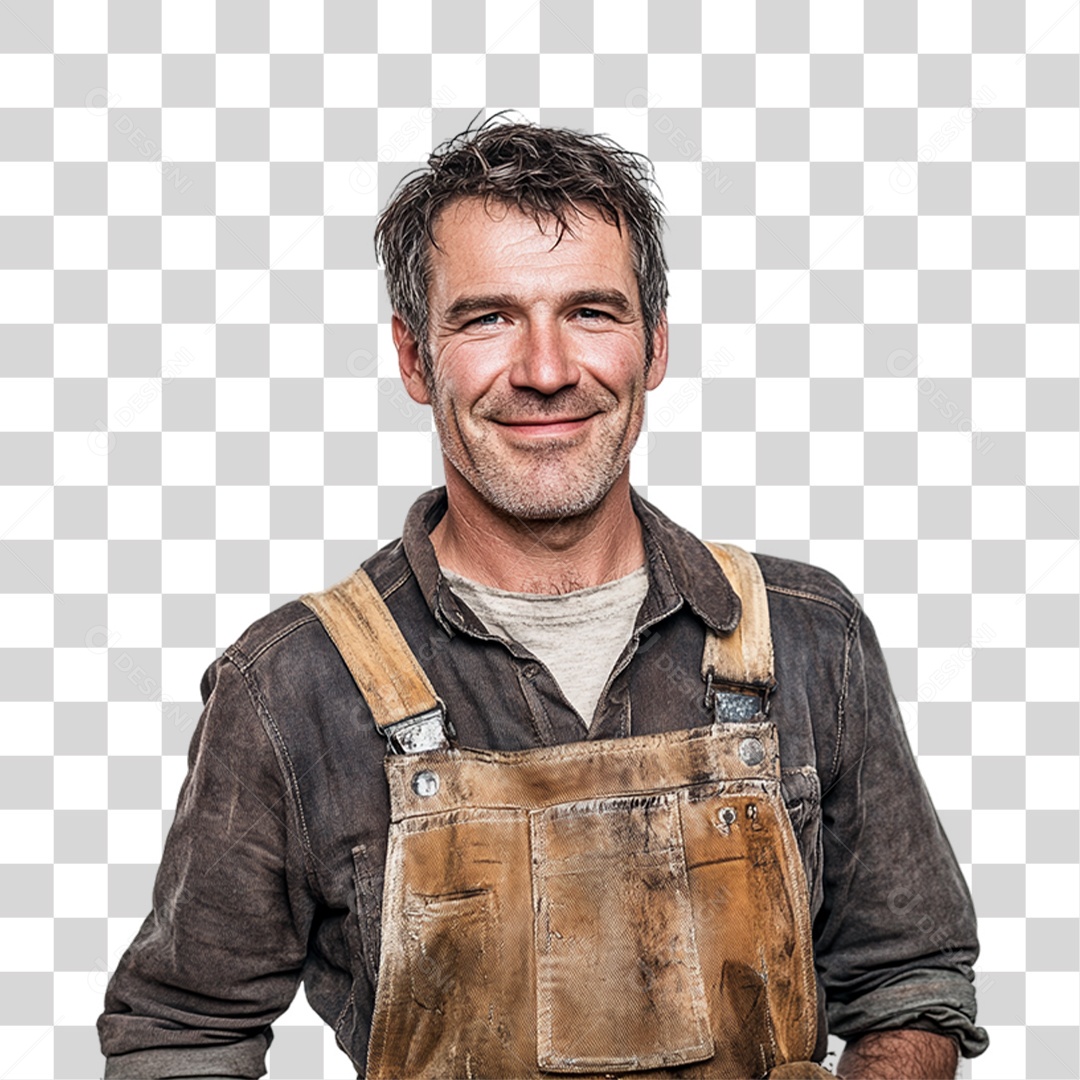 Trabalhador de Feira PNG Transparente