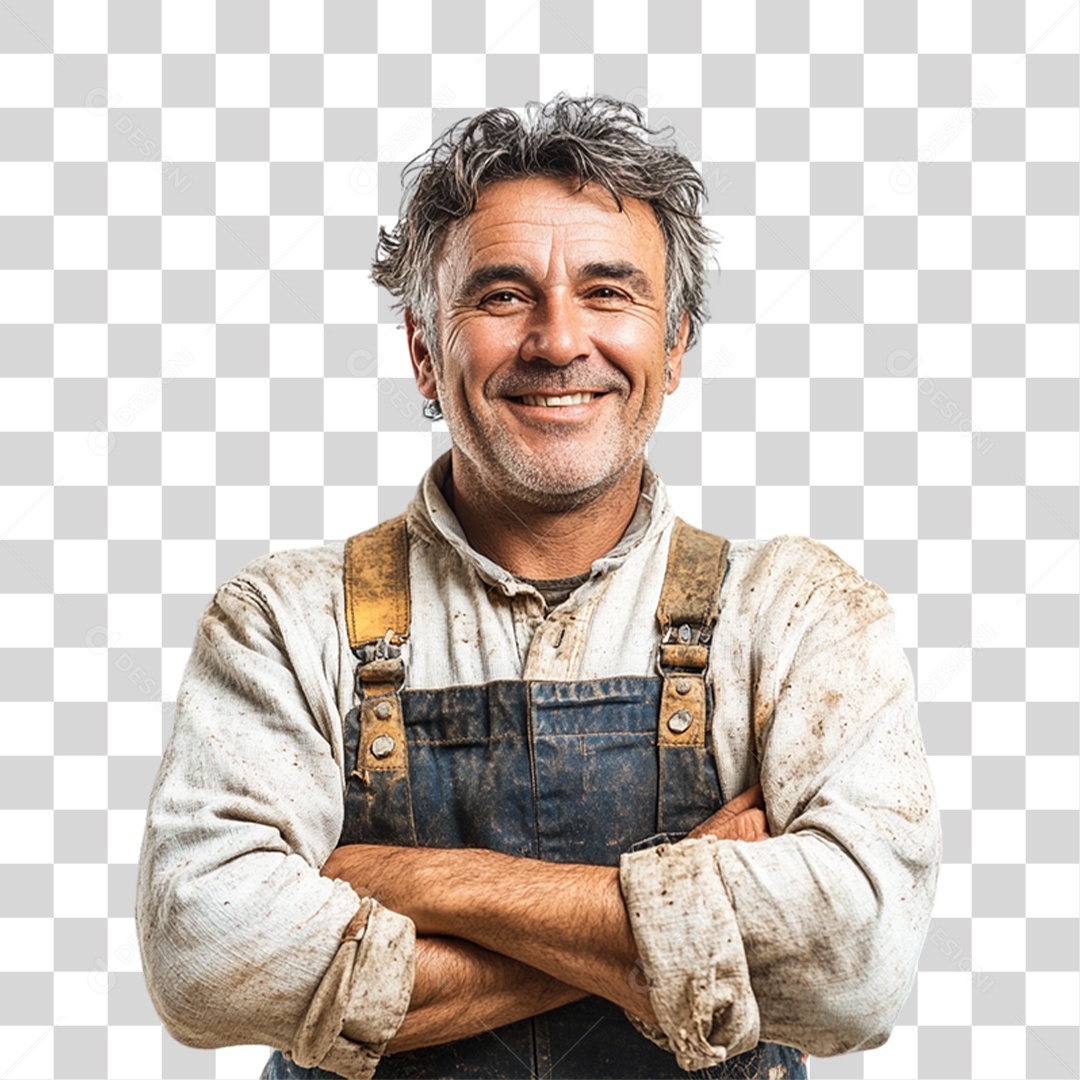 Trabalhador de Feira PNG Transparente