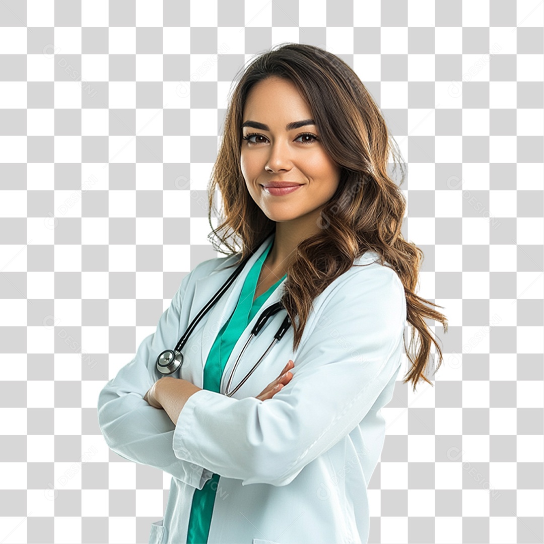 Médica Cardiologista PNG Transparente