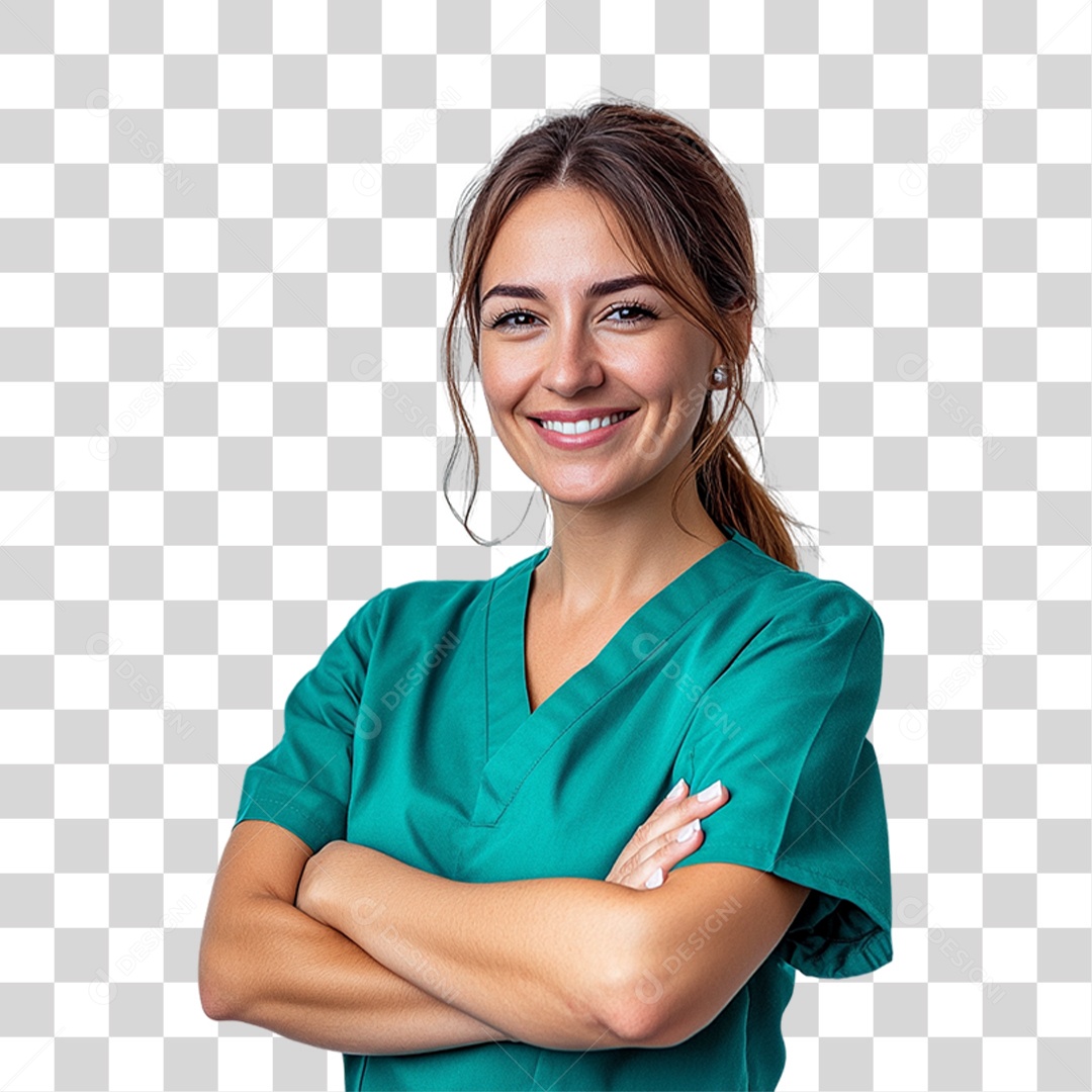 Médica Cardiologista PNG Transparente