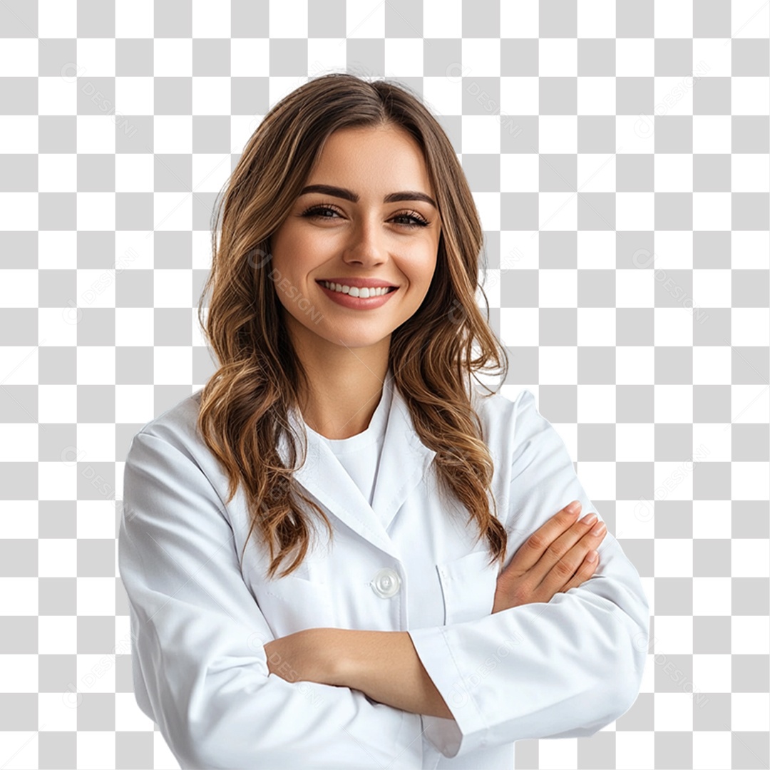 Médica Cardiologista PNG Transparente