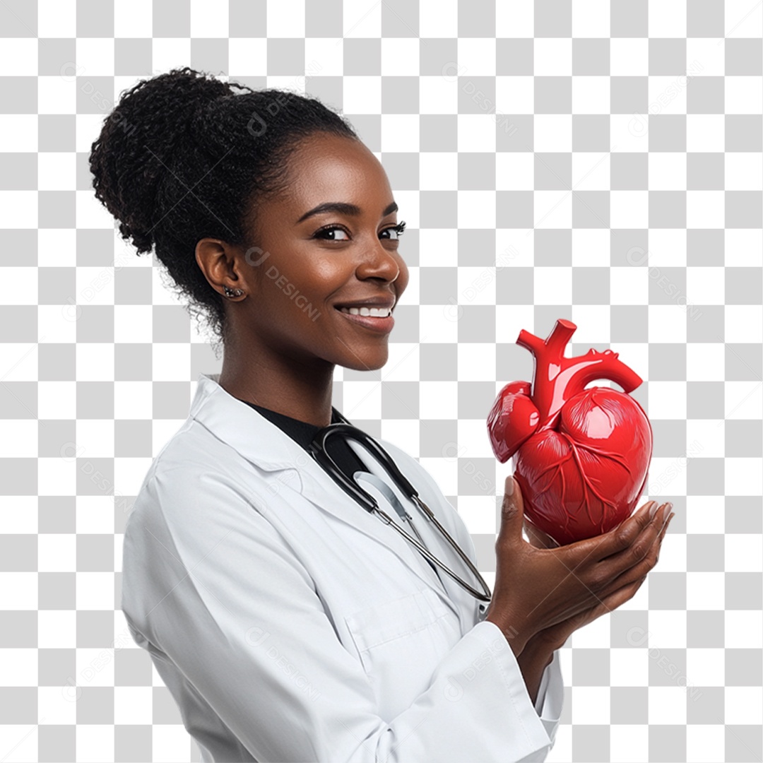 Médica Cardiologista PNG Transparente
