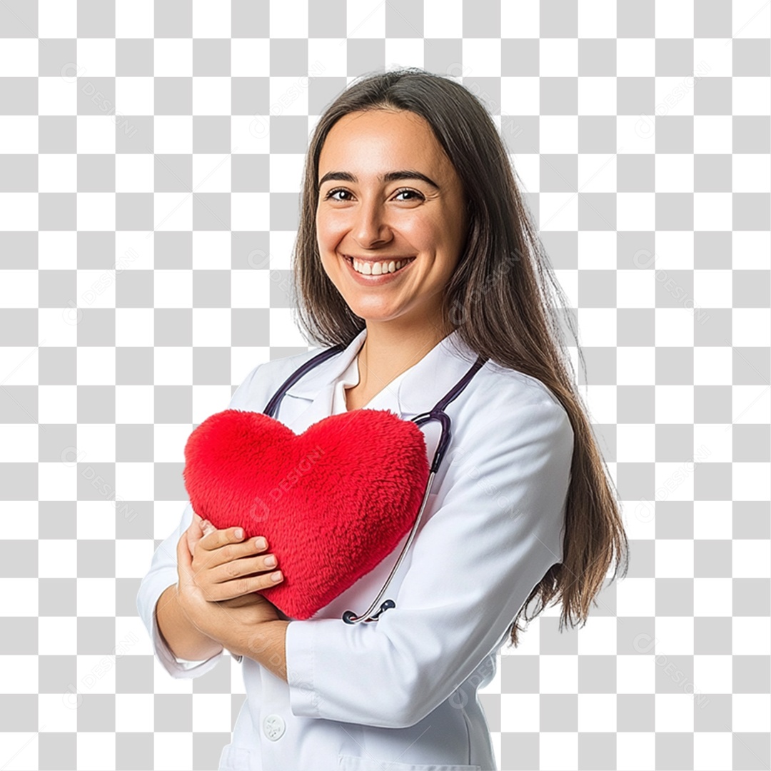 Médica Cardiologista PNG Transparente