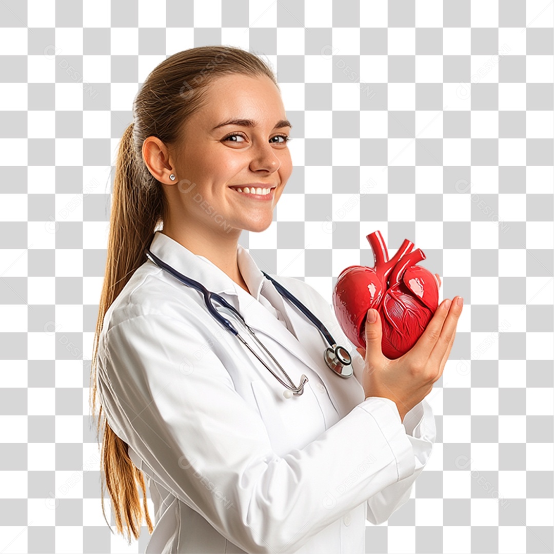 Médica Cardiologista PNG Transparente