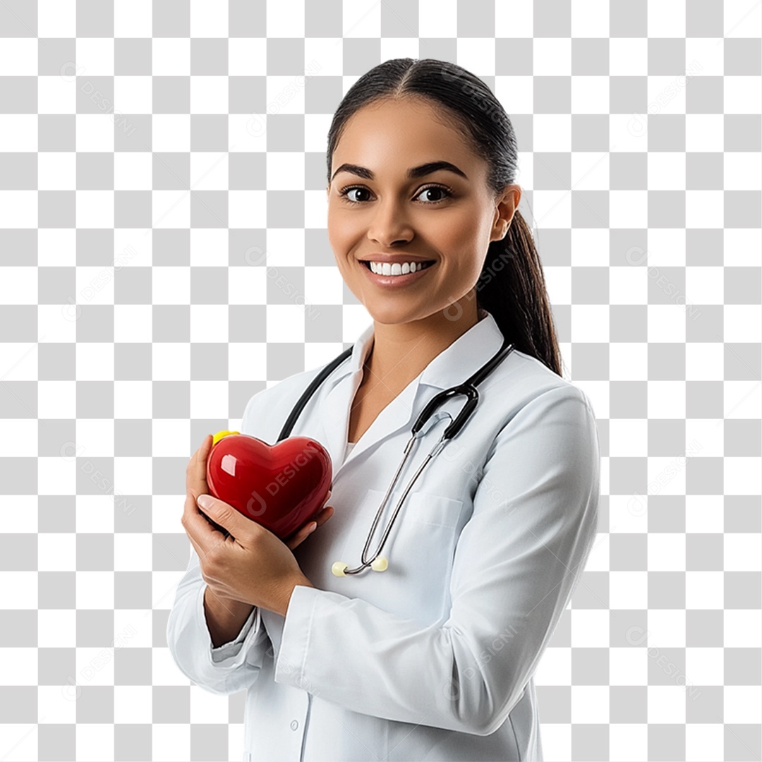 Médica Cardiologista PNG Transparente