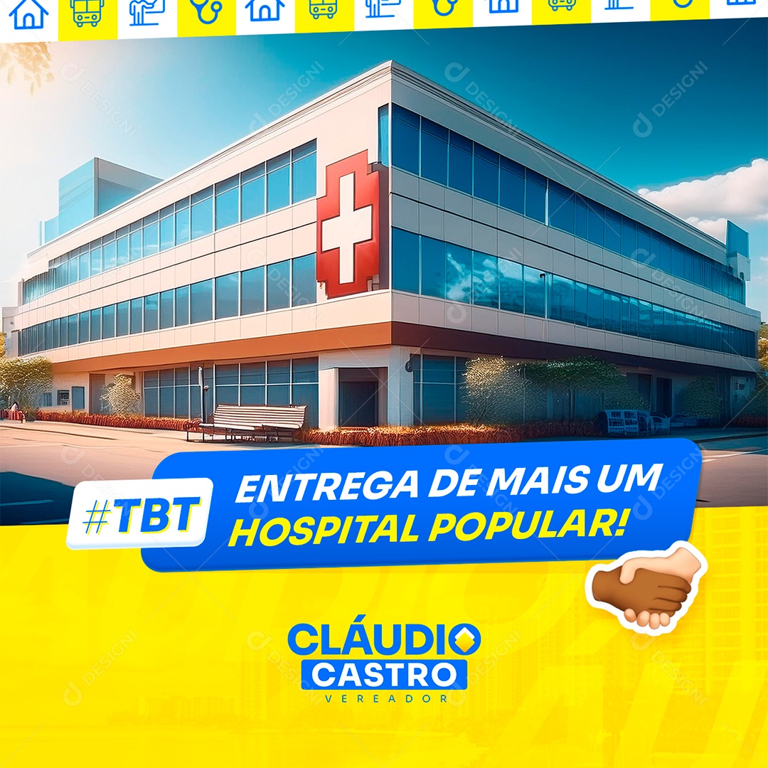 Política Eleições 2024 Cláudio Castro Vereador Social Media PSD Editável