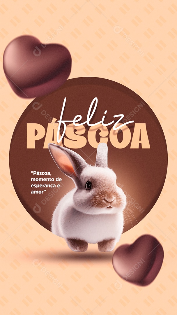 Story Feliz Pascoa 31 de Março Social Media PSD Editável