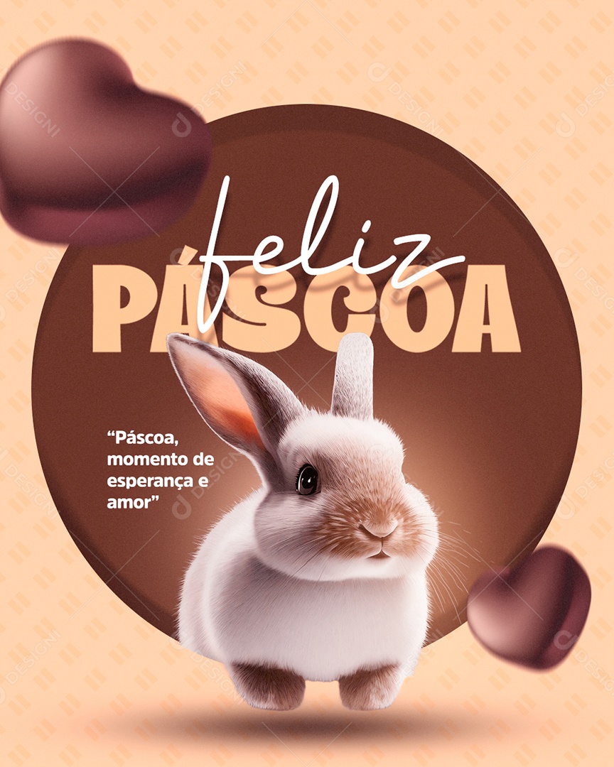 Feliz Pascoa 31 de Março Social Media PSD Editável