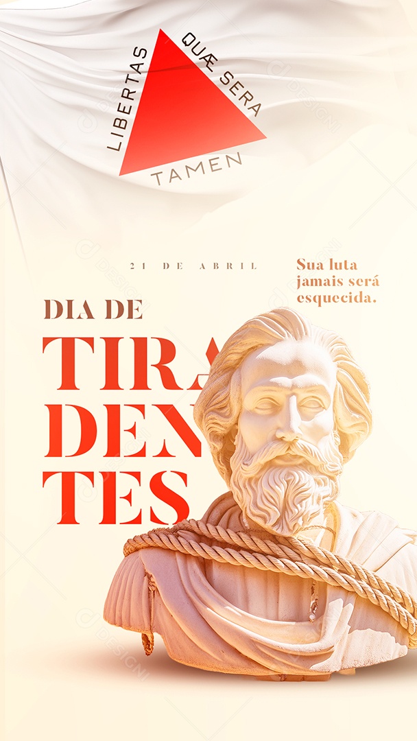 Story Dia de Tiradentes 21 de Abril Social Media PSD Editável