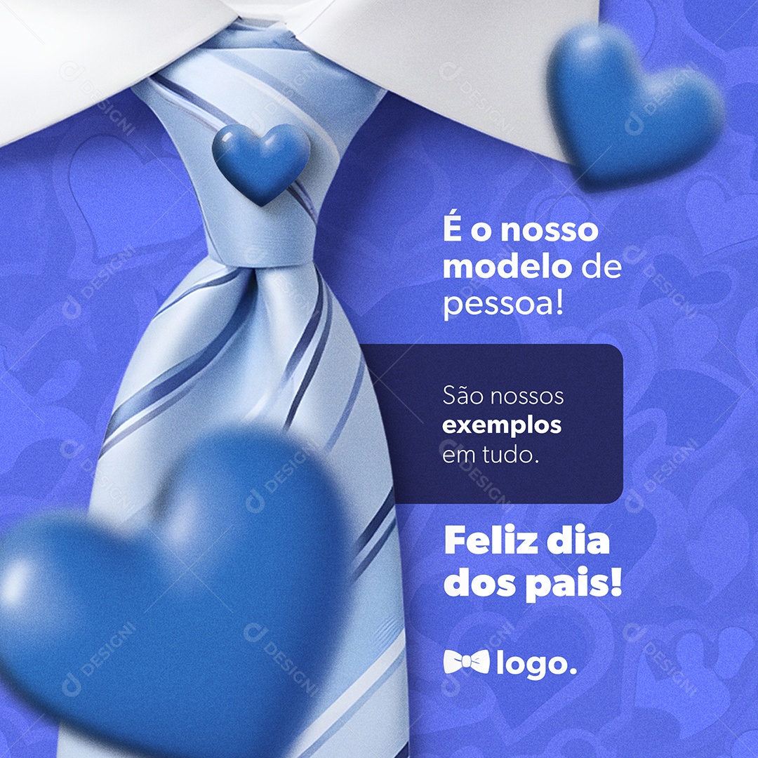 Dia Dos Pais 11 de Agosto é o nosso Modelo de Pessoa Social Media PSD Editável