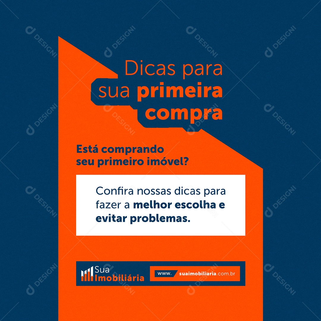 Dicas para sua Primeira Compra Social Media PSD Editável