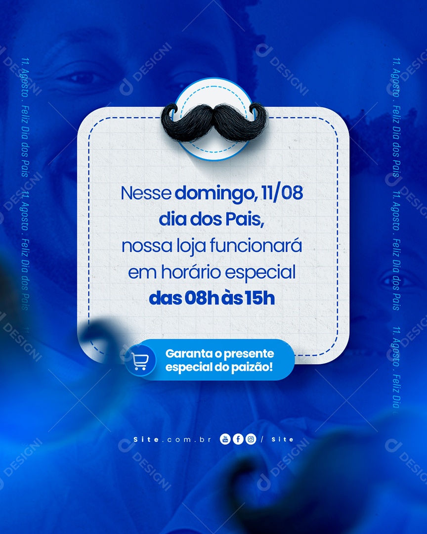 Dia Dos Pais Garanta o Presente Especial do Paizão Social Media PSD Editável