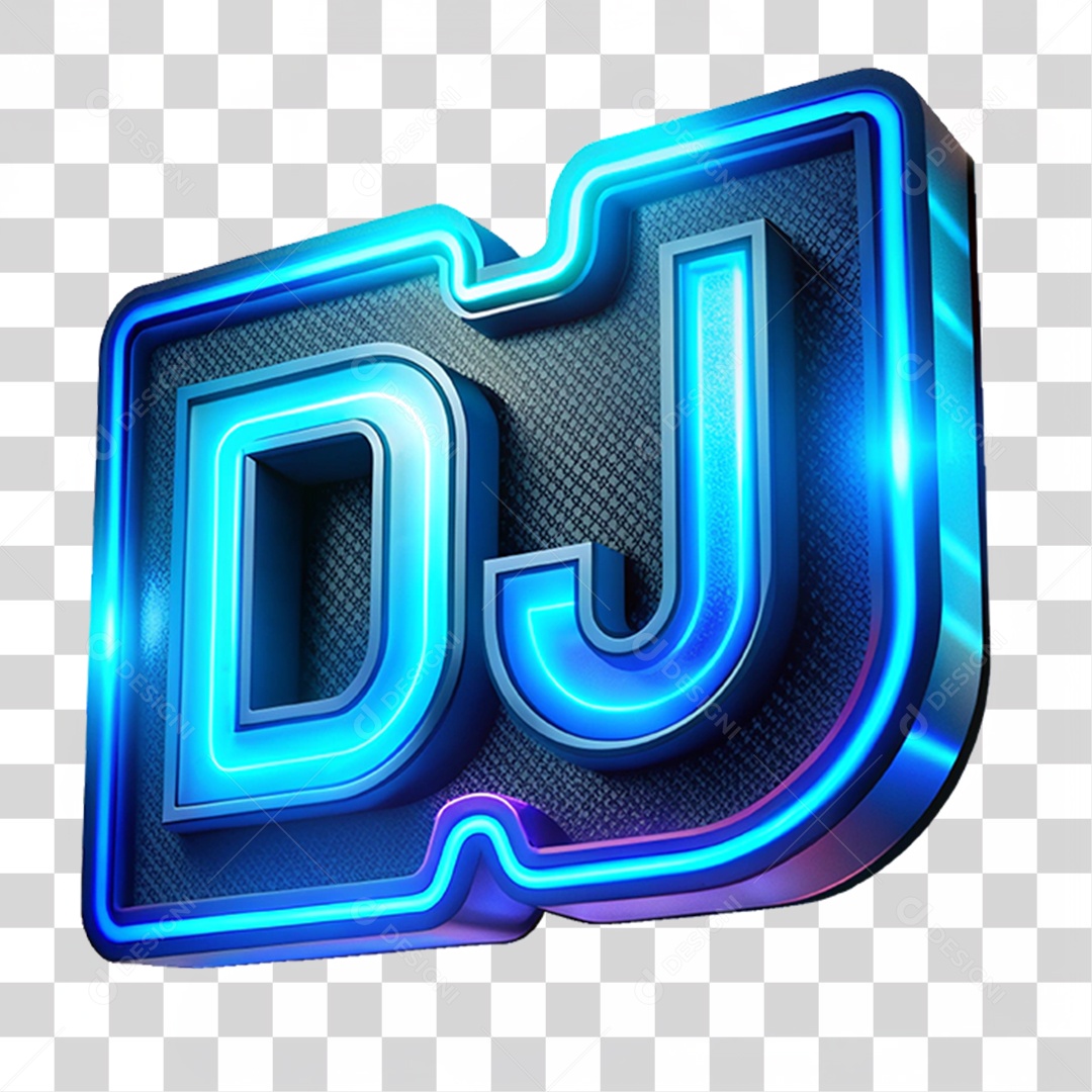 Selo 3D Dj Músico PNG Transparente