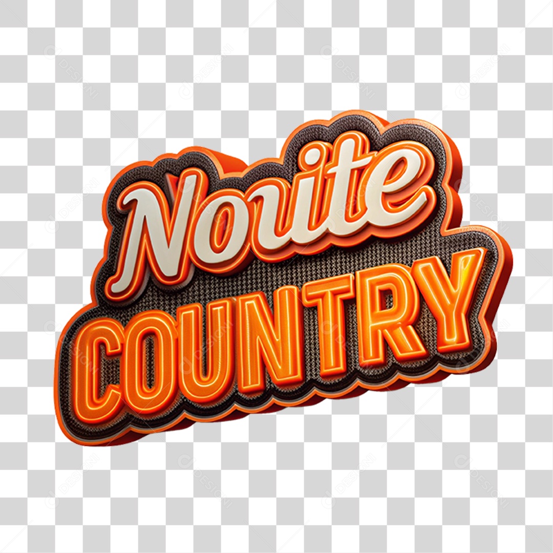 Selo 3D Noite Country Led Luzes PNG Transparente