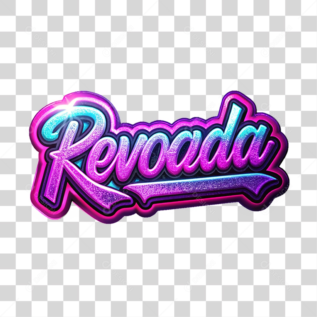 Selo 3D Revoada Led Luzes PNG Transparente