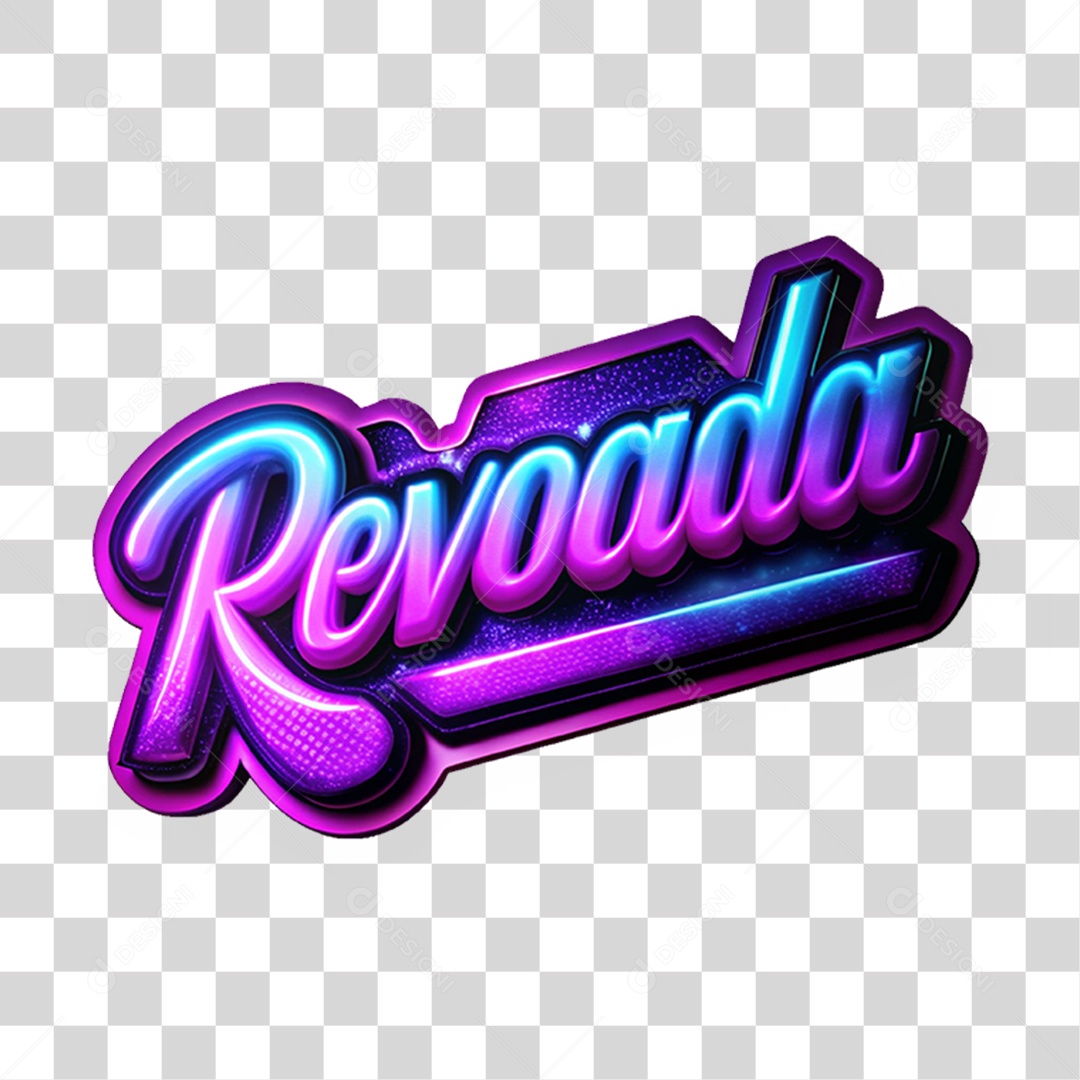 Selo 3D Revoada Led Luzes PNG Transparente