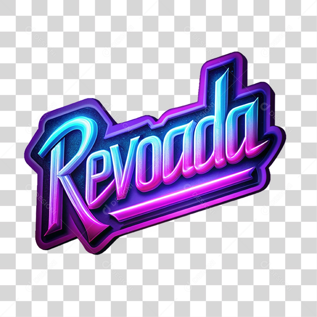 Selo 3D Revoada Led Luzes PNG Transparente