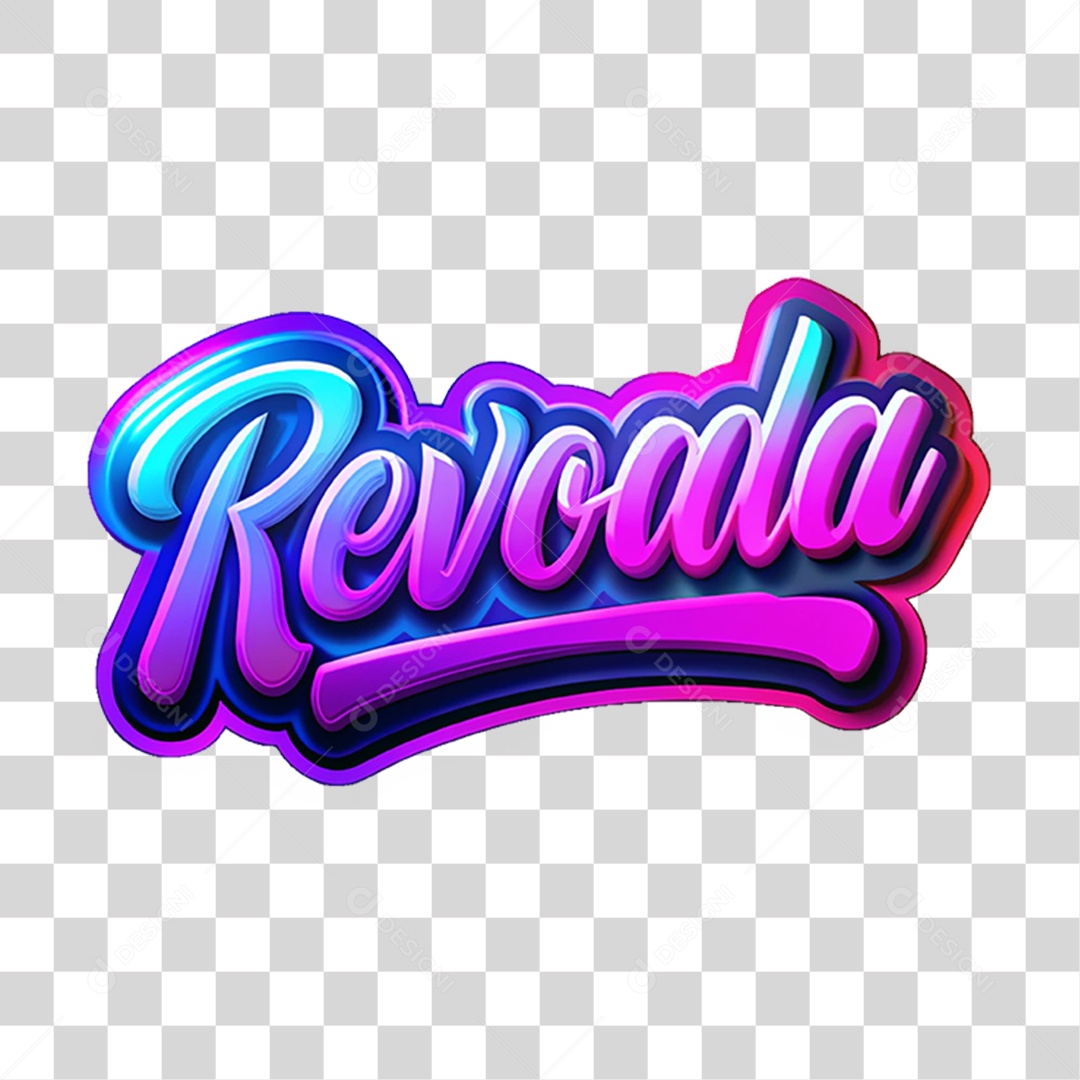 Selo 3D Revoada Led Luzes PNG Transparente