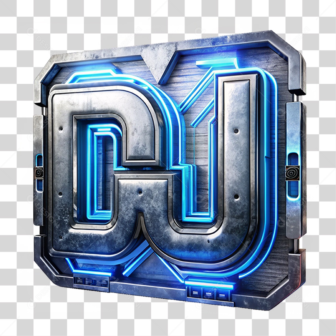 Selo 3D Dj Músico PNG Transparente