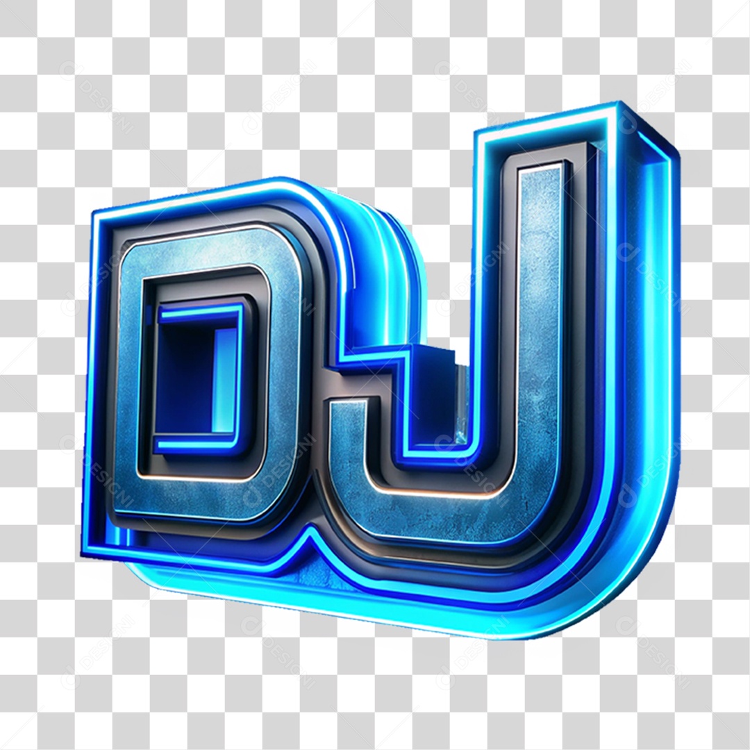 Selo 3D Dj Músico PNG Transparente