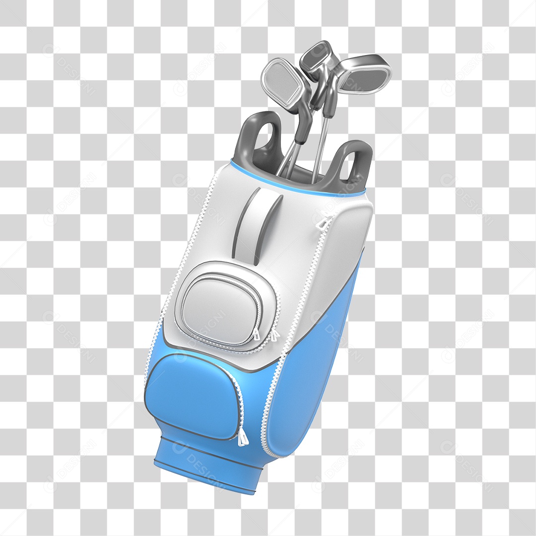 Bolsa Com Tacos De Golfe Para Composição PNG Transparente