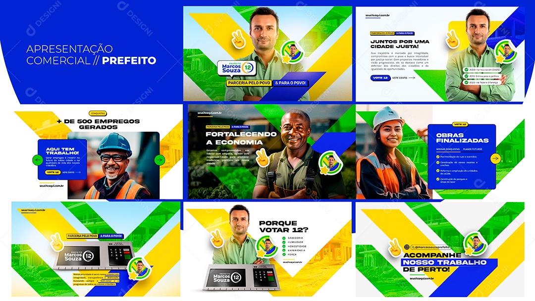 Apresentação Comercial Prefeito PSD Editável