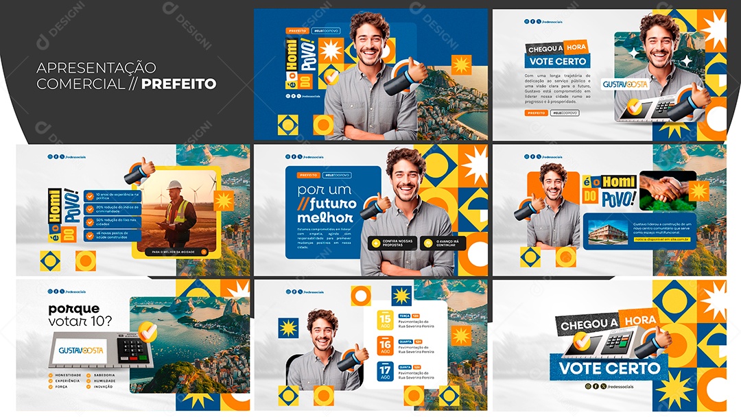 Apresentação Comercial Prefeito PSD Editável