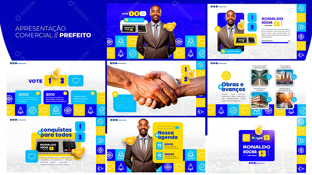 Apresentação Comercial Prefeito PSD Editável