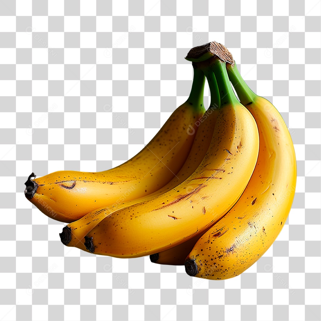 Cacho de Bananas Frutas PNG Transparente