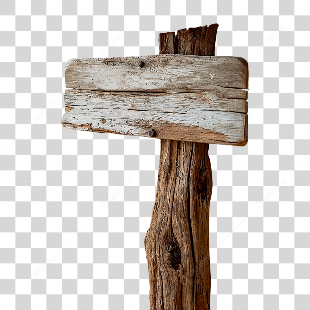 Placa de Madeira PNG Transparente
