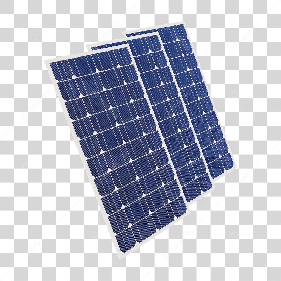 Painel Solar Placas PNG Transparente