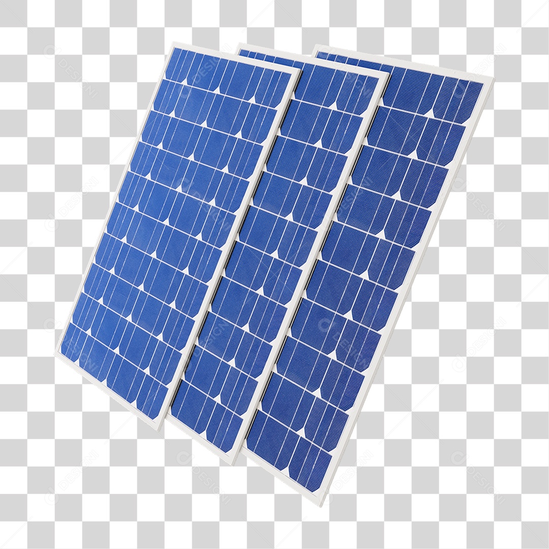 Painel Solar Placas PNG Transparente