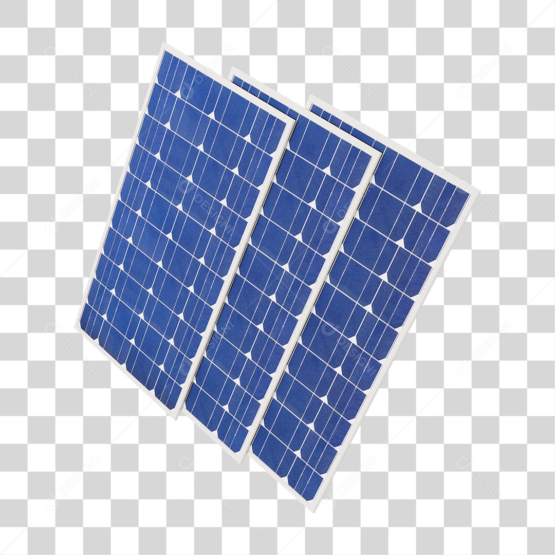 Painel Solar Placas PNG Transparente