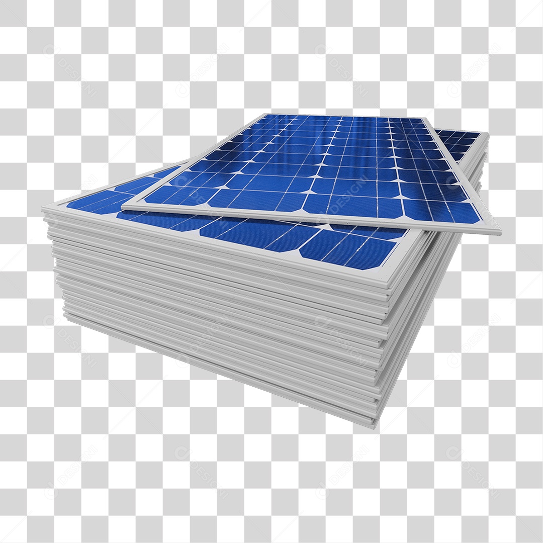 Painel Solar Placas PNG Transparente