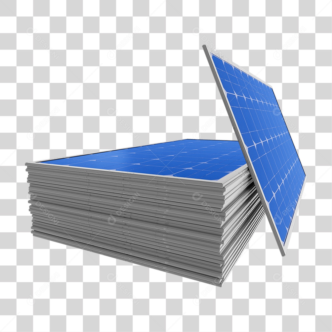 Painel Solar Placas PNG Transparente