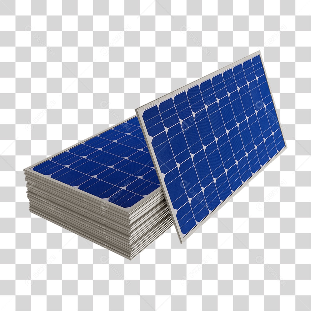 Painel Solar Placas PNG Transparente