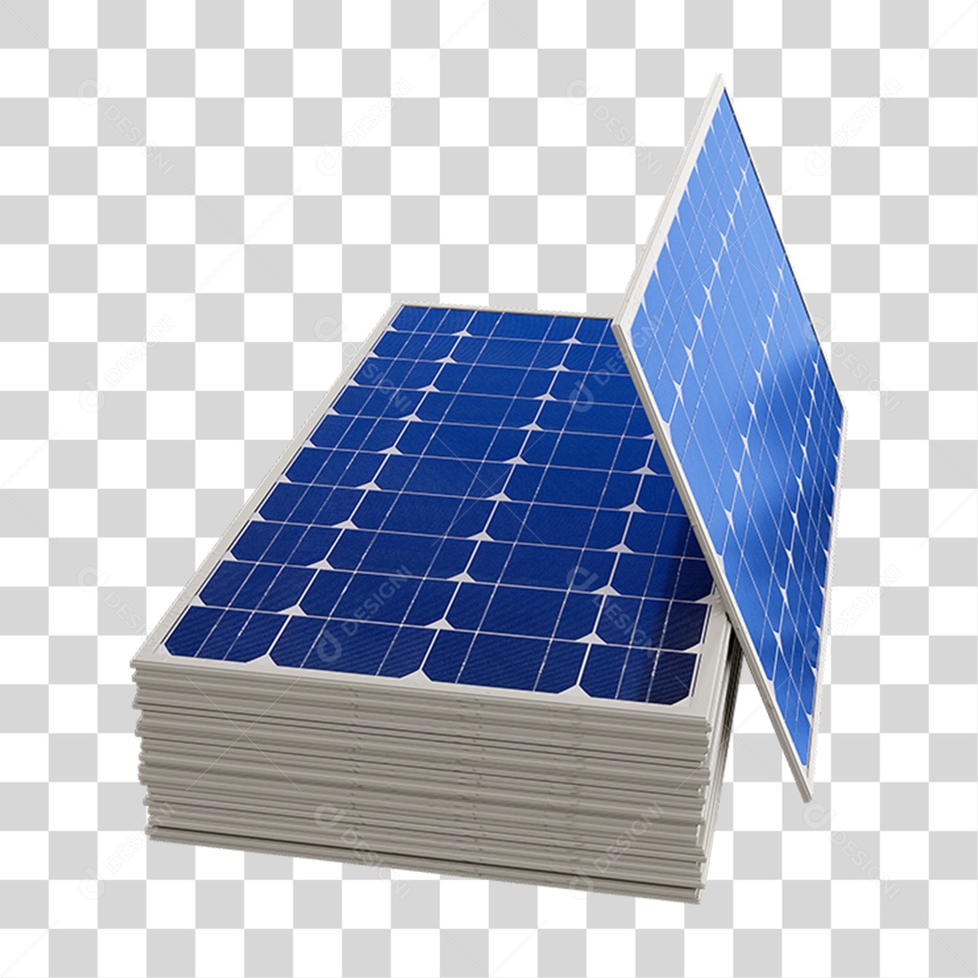 Painel Solar Placas PNG Transparente