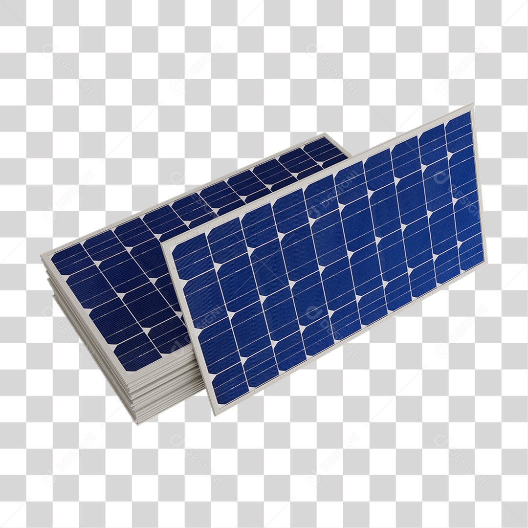 Painel Solar Placas PNG Transparente