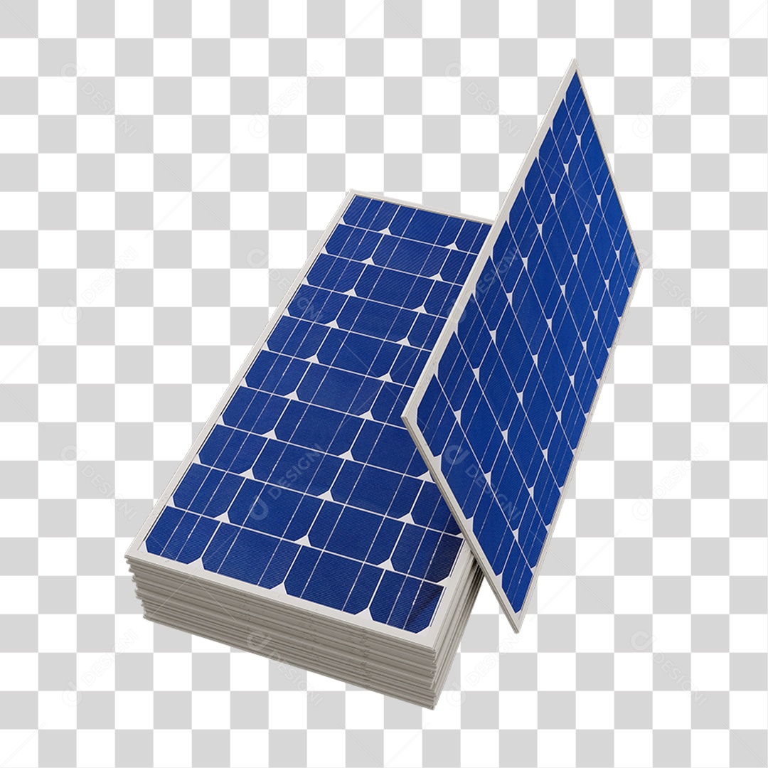 Painel Solar Placas PNG Transparente