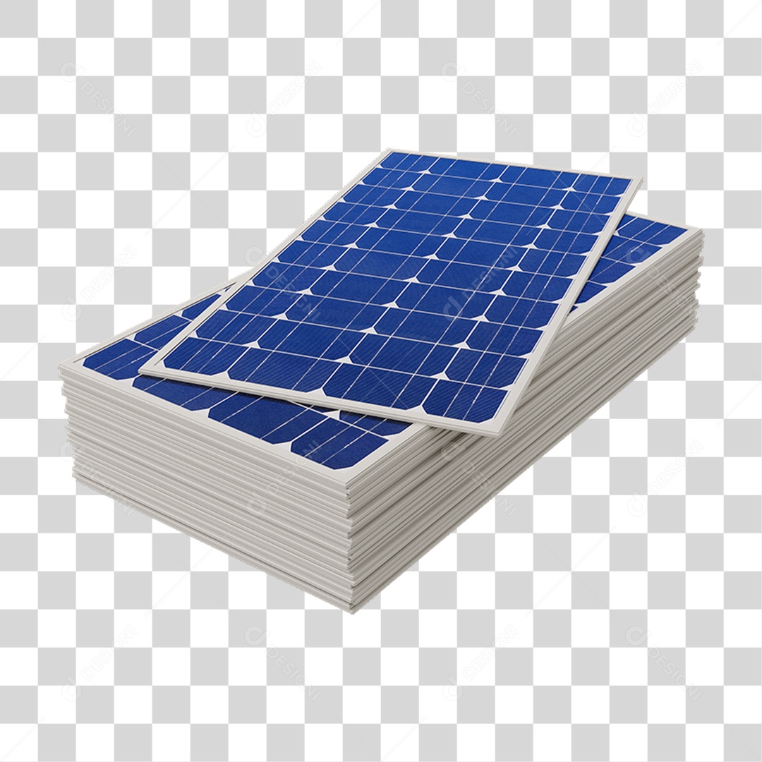 Painel Solar Placas PNG Transparente