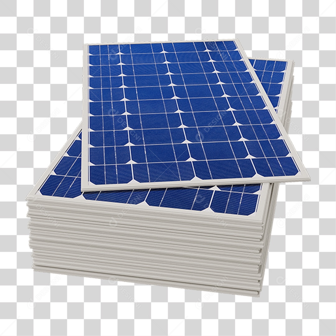 Painel Solar Placas PNG Transparente