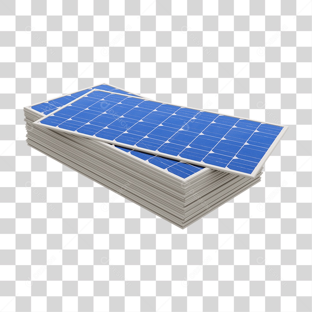 Painel Solar Placas PNG Transparente
