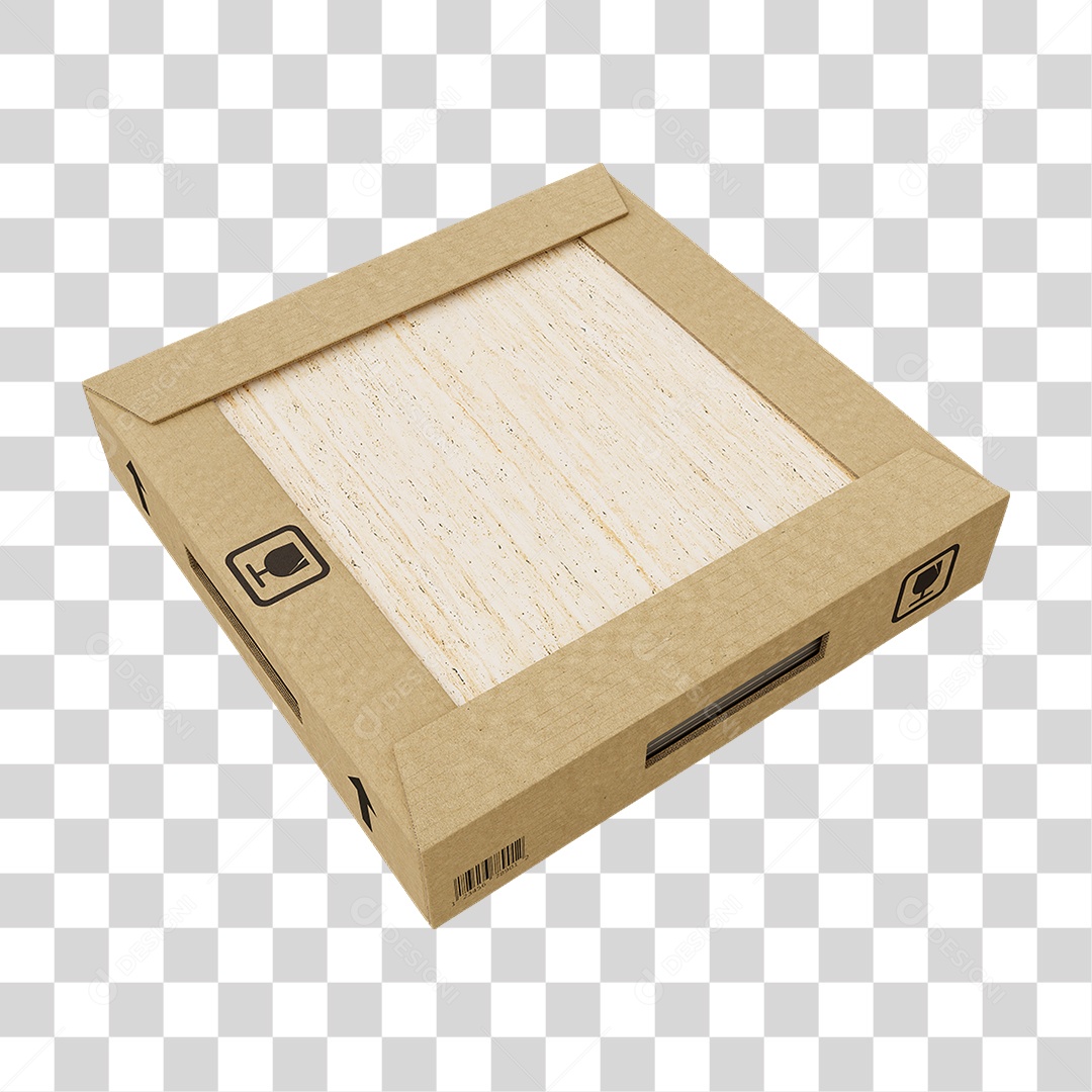 Caixa de Cerâmica Porcelanato PNG Transparente