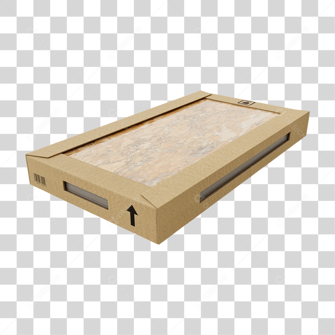 Caixa de Cerâmica Porcelanato PNG Transparente