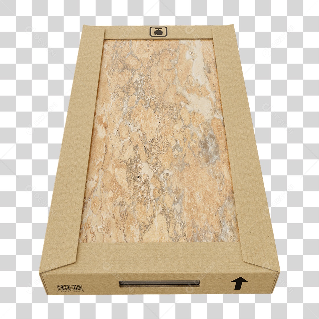 Caixa de Cerâmica Porcelanato PNG Transparente